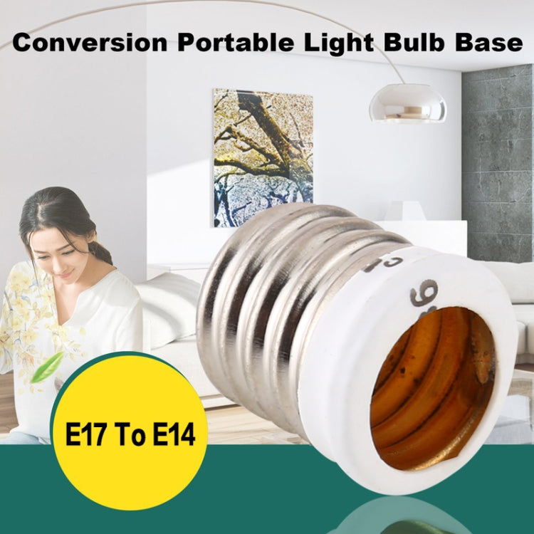 E17 to E14 Light Lamp Bulbs Adapter Converter - Connector & Plug by PMC TechLife | Online Shopping South Africa | PMC TechLife | Buy Now Pay Later Mobicred