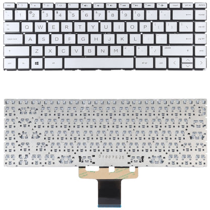 For HP Pavilion x360 14-CK 14-CD 14-CE 14-CM 14-DG US Version Keyboard (Silver) - Replacement Keyboards by PMC Jewellery | Online Shopping South Africa | PMC Jewellery