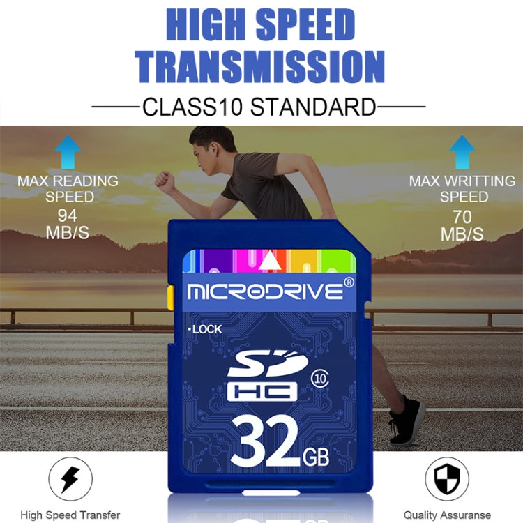 Microdrive 32GB High Speed Class 10 SD Memory Card for All Digital Devices with SD Card Slot - free shipping - PMC TechLife - Order now!