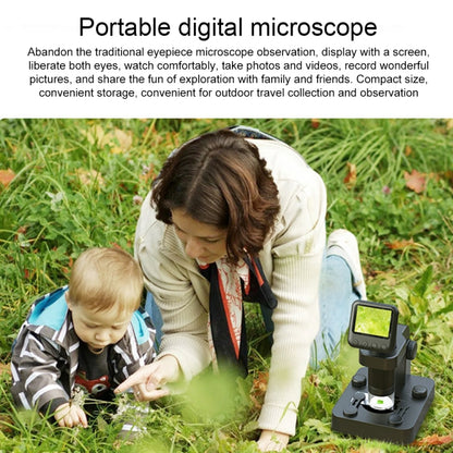 APEXEL MS003 Outdoor Portable HD Digital Microscope with Base - Digital Microscope by APEXEL | Online Shopping South Africa | PMC Jewellery