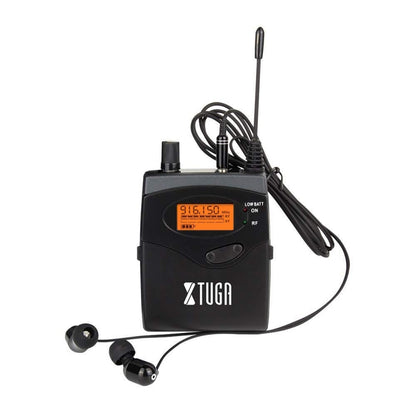 XTUGA RW2080 UHF Wireless Stage Singer In-Ear Monitor System Single BodyPack Receiver - Camera Microphone by PMC Jewellery | Online Shopping South Africa | PMC Jewellery