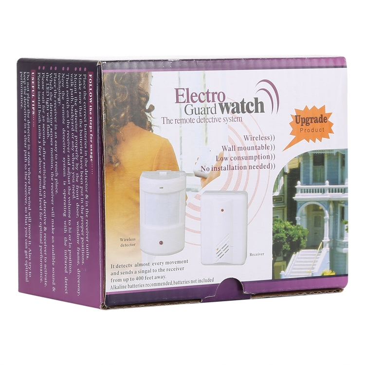 F622-108 Upgraded Version Good Safe Wireless Electro Guard Watch Remote Detective System Kit for Home Office, 1 x Receiver + 1 x  Detector - Sensor Doorbell by PMC Jewellery | Online Shopping South Africa | PMC Jewellery