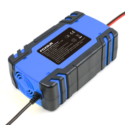 FOXSUR 12V-24V Car Motorcycle Truck Repair Battery Charger AGM Charger, UK Plug (Blue) - Battery Charger by FOXSUR | Online Shopping South Africa | PMC Jewellery | Buy Now Pay Later Mobicred