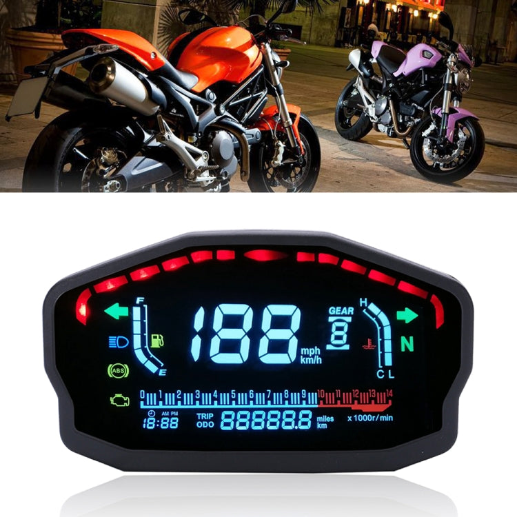 Speedpark Universal Motorcycle Modified LCD Speedometer Digital Backlight Odometer - Others by Speedpark | Online Shopping South Africa | PMC Jewellery