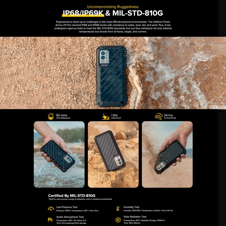 Ulefone Power Armor X11 Pro Rugged Phone, 4GB+64GB, IP68/IP69K Waterproof Dustproof Shockproof, Dual Back Cameras, Face Unlock, 5.45 inch Android 12 MediaTek Helio G25 MT6762VWB Octa Core up to 2.0GHz, Network: 4G, NFC, OTG(Black) - Ulefone by Ulefone | Online Shopping South Africa | PMC Jewellery | Buy Now Pay Later Mobicred