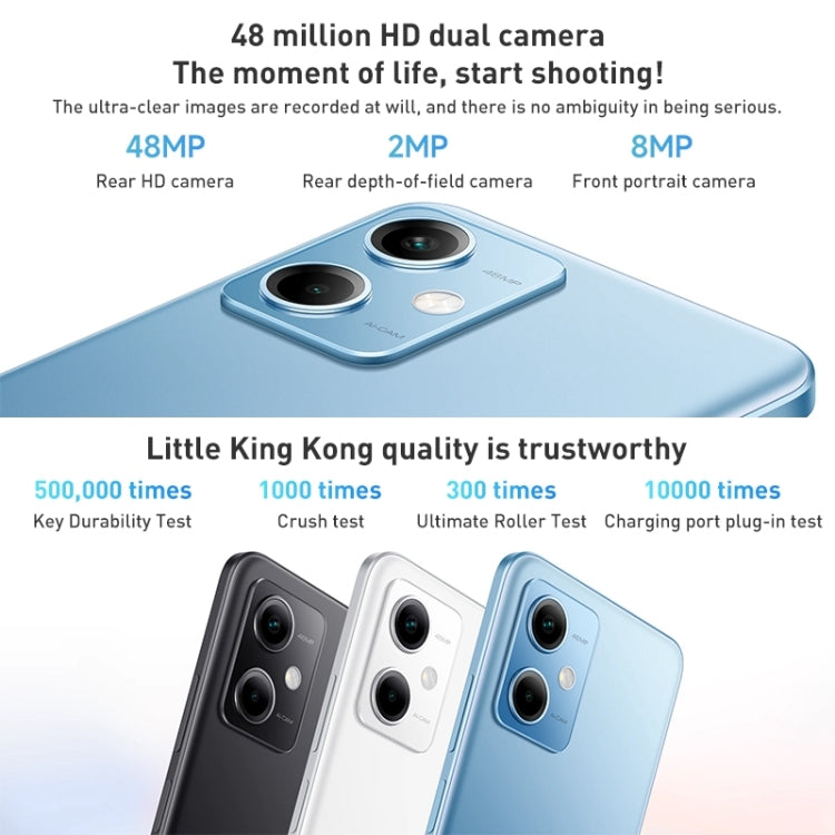 Xiaomi Redmi Note 12 5G, 48MP Camera, 6GB+128GB, Dual Back Cameras, 5000mAh Battery, Side Fingerprint Identification, 6.67 inch MIUI 13 Qualcomm Snapdragon 4 Gen1 Octa Core up to 2.0GHz, Network: 5G, Dual SIM, IR, Not Support Google Play(Black) - Xiaomi Redmi by Xiaomi | Online Shopping South Africa | PMC Jewellery
