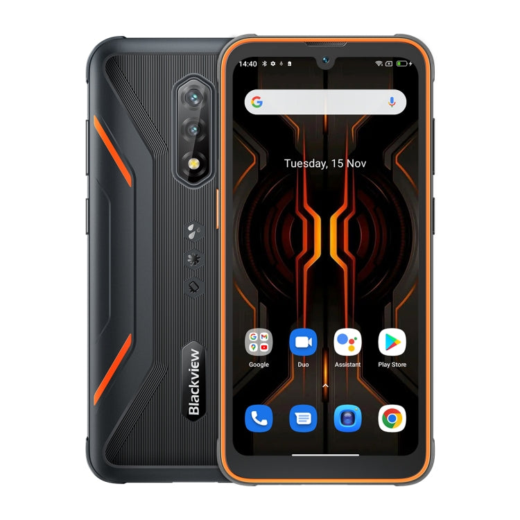 [HK Warehouse] Blackview BV5200 Pro Rugged Phone, 4GB+64GB, IP68/IP69K/MIL-STD-810H, Face Unlock, 5180mAh Battery, 6.1 inch Android 12 MTK6765 Helio G35 Octa Core up to 2.3GHz, Network: 4G, NFC, OTG, Dual SIM(Orange) - Blackview by Blackview | Online Shopping South Africa | PMC Jewellery