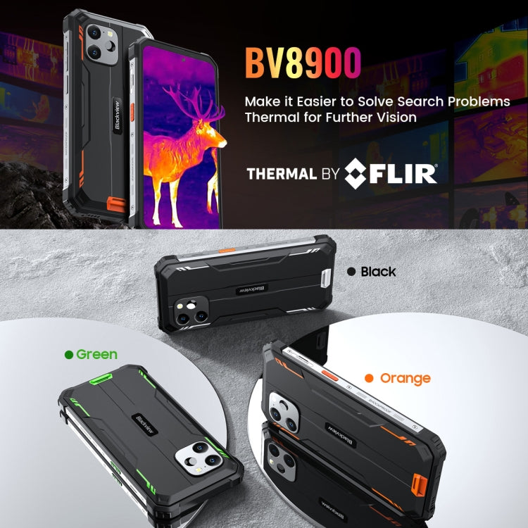 Blackview BV8900 Rugged Phone, Thermal Imaging Camera, 8GB+256GB - Blackview by Blackview | Online Shopping South Africa | PMC Jewellery | Buy Now Pay Later Mobicred