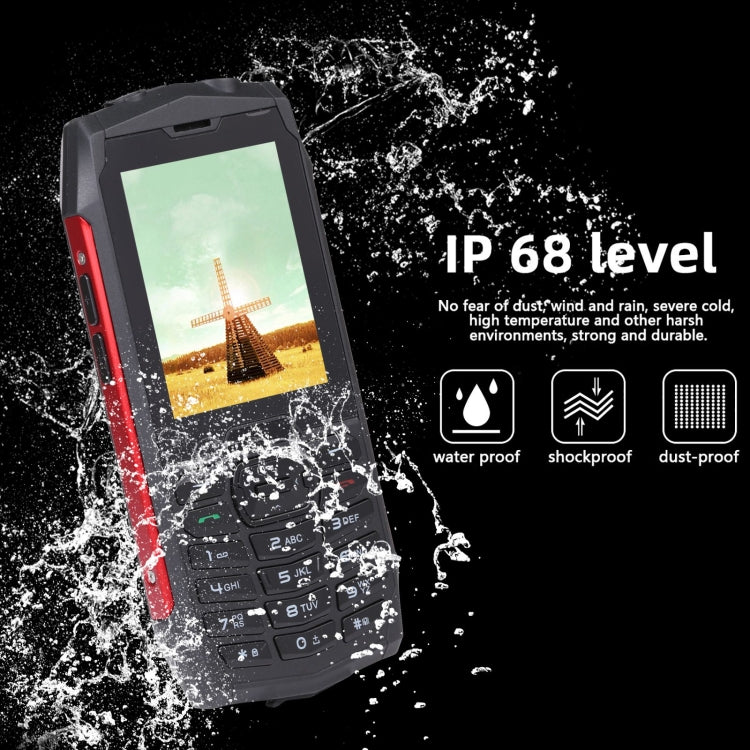 Rugtel R3C Rugged Phone, IP68 Waterproof Dustproof Shockproof, 2.8 inch, MTK6261D, 2000mAh Battery, SOS, FM, Dual SIM(Red) - Others by Rugtel | Online Shopping South Africa | PMC Jewellery