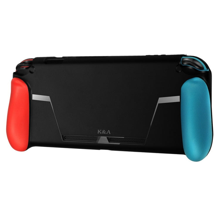 TPU Shell Handle Grip with Game Card Slot Anti-Shock Cover Silicone Case for Nintendo Switch, with Logo - Cases by PMC Jewellery | Online Shopping South Africa | PMC Jewellery