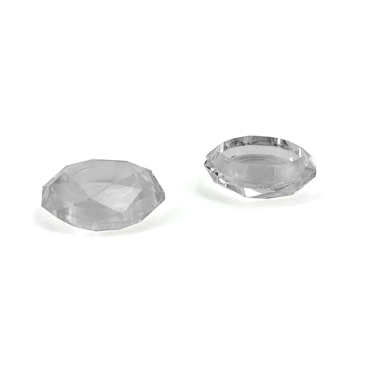 2 PCS Diamond Texture Games Grip Caps for PS5(Clear White) - Cases by PMC Jewellery | Online Shopping South Africa | PMC Jewellery