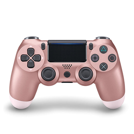 For PS4 Wireless Bluetooth Game Controller Gamepad with Light, EU Version(Rose Gold) - Gamepads by PMC Jewellery | Online Shopping South Africa | PMC Jewellery