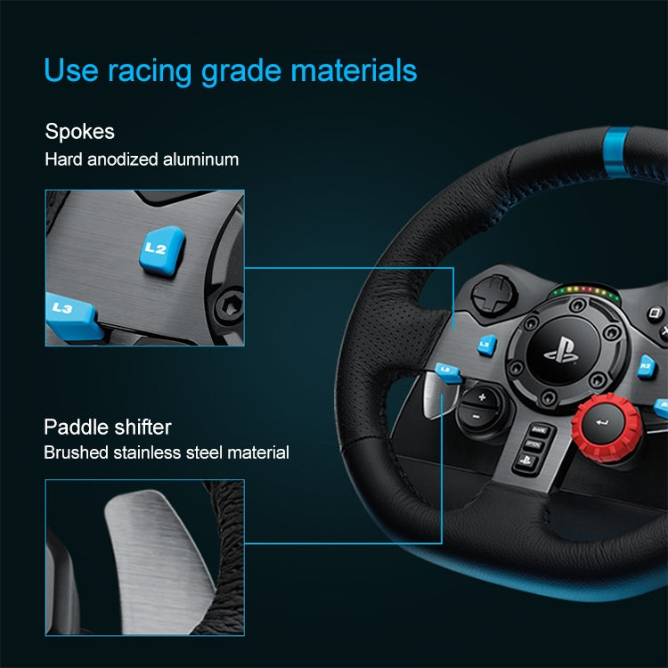Logitech G29 Game Racing Steering Wheel Pedal Shift Lever for PS3 / PS4 / PS5 - Gamepads by Logitech | Online Shopping South Africa | PMC Jewellery