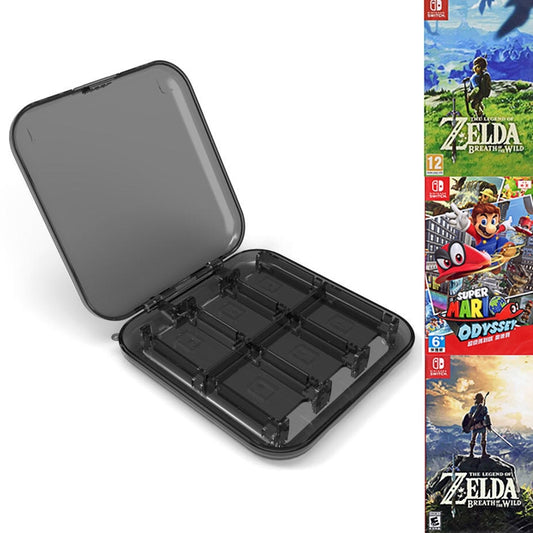 12 in 1 Box Memory Card Holder Box for Nintendo Switch(Black) - Bags by PMC Jewellery | Online Shopping South Africa | PMC Jewellery