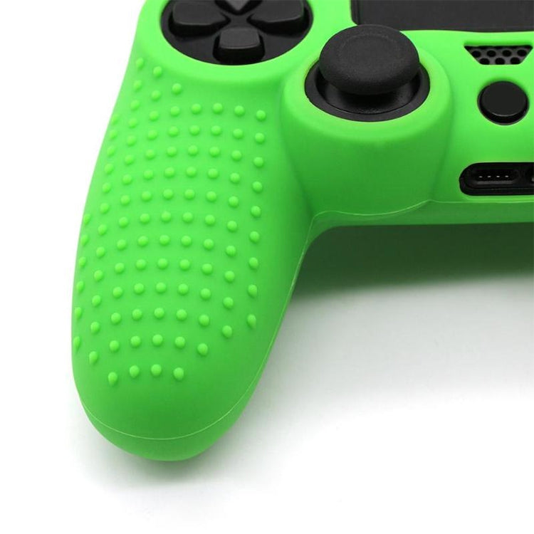 Non-slip Silicone Protective Case for Sony PS4(Black+green) - Cases by PMC TechLife | Online Shopping South Africa | PMC TechLife
