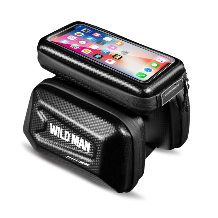 WILD MAN E6S Waterproof Front Bag Touch Screen MTB Bag Large Capacity Bicycle Tube Bag Riding Accessories - Bicycle Bags by WILD MAN | Online Shopping South Africa | PMC Jewellery | Buy Now Pay Later Mobicred