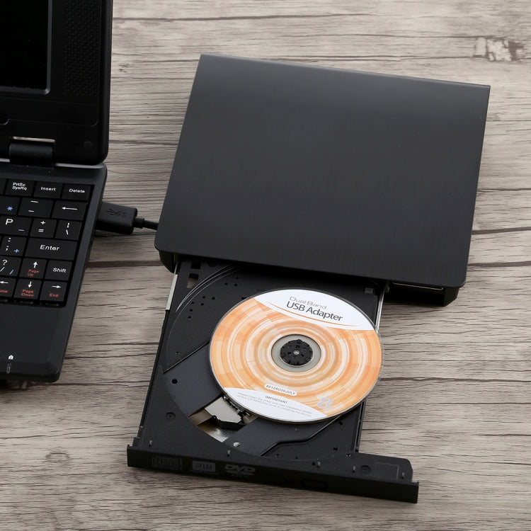Brushed Texture USB 3.0 POP-UP Mobile External DVD-Rw DVD / CD Rewritable Drive External ODD & HDD Device - Rewritable Drive by PMC TechLife | Online Shopping South Africa | PMC TechLife