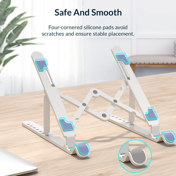 ORICO PFB-A24 POM Foldable Laptop Stand(White) - free shipping - PMC TechLife - Order now!