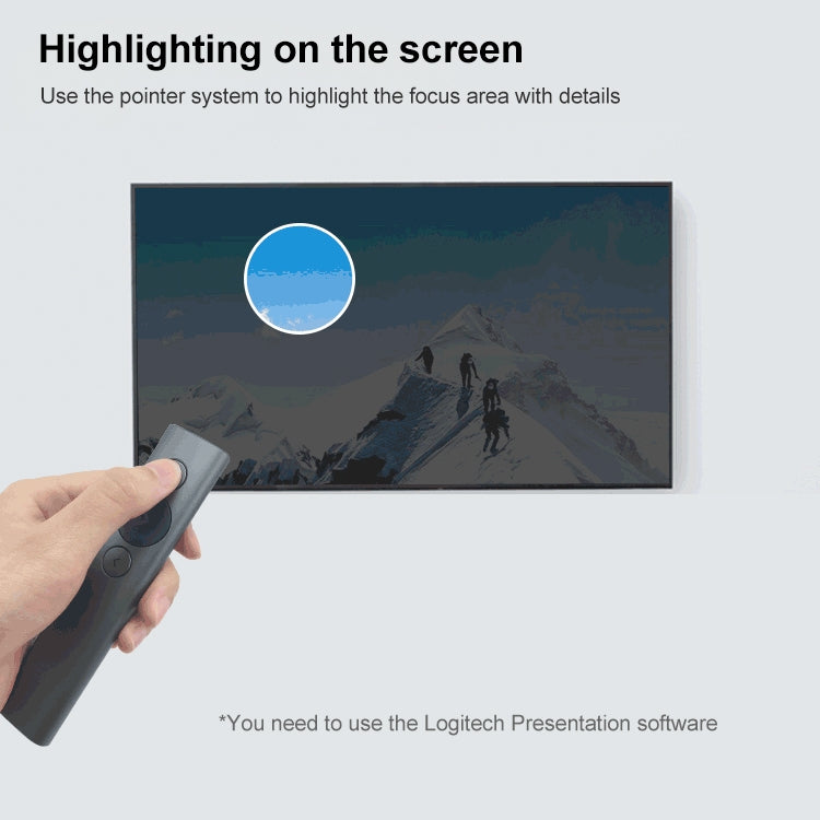 Logitech Spotlight 2.4Ghz USB Wireless Presenter PPT Remote Control Flip Pen (Grey) - free shipping - PMC TechLife - Order now!