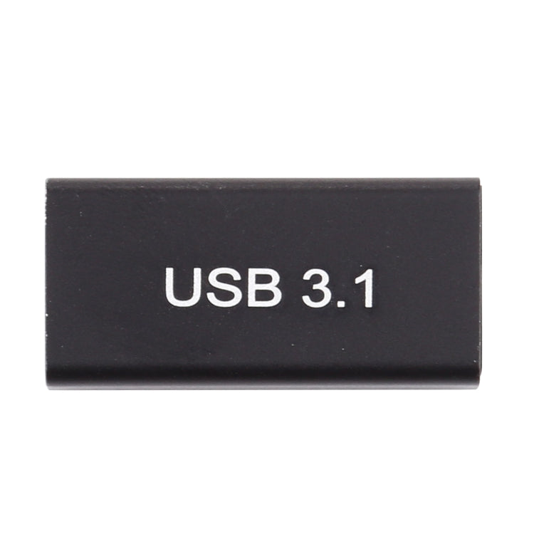 Type-C / USB-C Female to USB 3.0 Female Aluminium Alloy Adapter (Black) - Cable & Adapters by PMC TechLife | Online Shopping South Africa | PMC TechLife