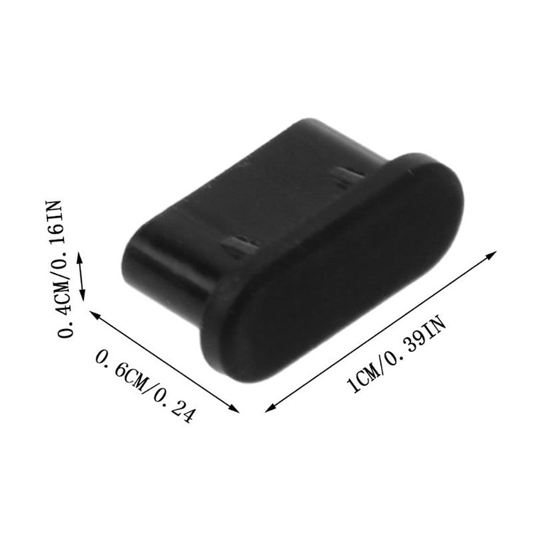 20 PCS Silicone Anti-Dust Plugs for USB-C / Type-C Port(Black) - free shipping - PMC TechLife - Order now!