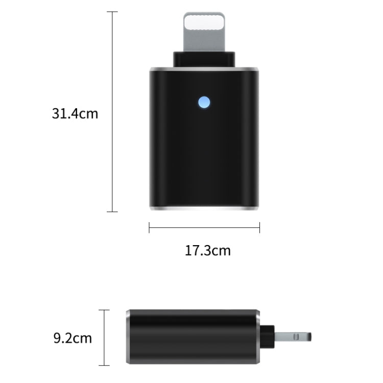 8 Pin OTG Adapter (Silver) - Converter & Adapter by PMC TechLife | Online Shopping South Africa | PMC TechLife