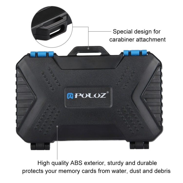 PULUZ 27 in 1 Memory Card Case for 4CF + 8SD + 9TF + 1Card PIN + 1Standard SIM + 2Micro-SIM + 2Nano-SIM - Card Case by PULUZ | Online Shopping South Africa | PMC TechLife