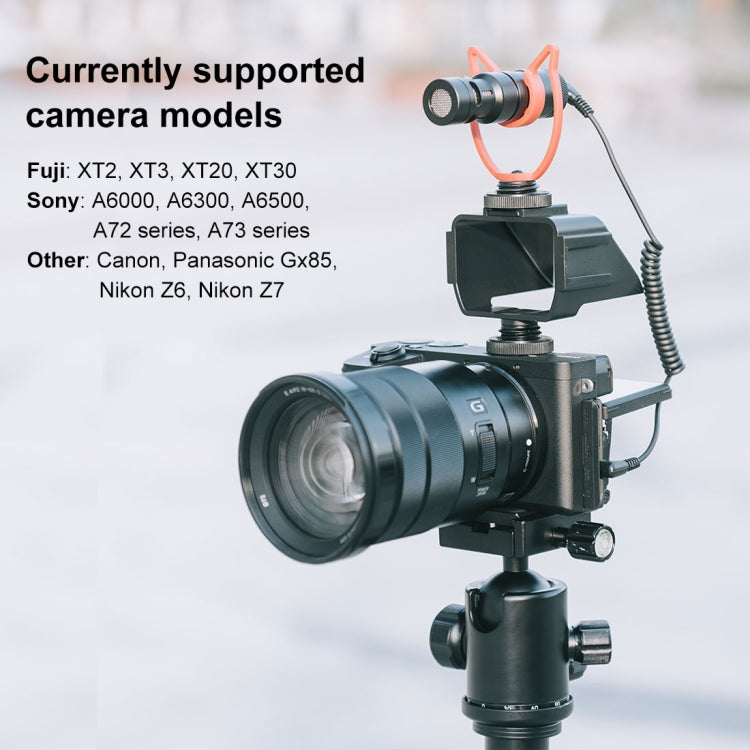 PULUZ Camera Vlog Selfie Flip Screen with Cold Shoe Mount Adapter for Mirrorless Camera(Black) - Other Accessories by PMC Jewellery | Online Shopping South Africa | PMC Jewellery