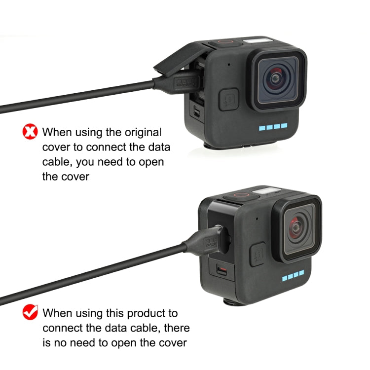 For GoPro Hero11 Black Mini PULUZ Metal Battery Side Interface Cover Dustproof Cap (Black) -  by PULUZ | Online Shopping South Africa | PMC Jewellery