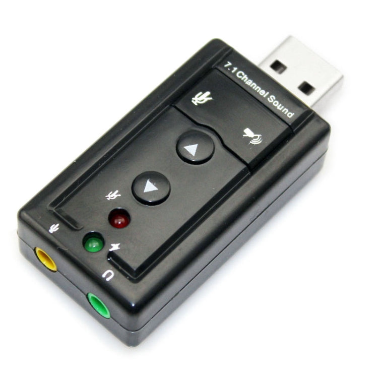 External USB 2.0 7.1 Channel 3D Virtual Audio Sound Card Adapter(Black) - USB Sound by PMC TechLife | Online Shopping South Africa | PMC TechLife