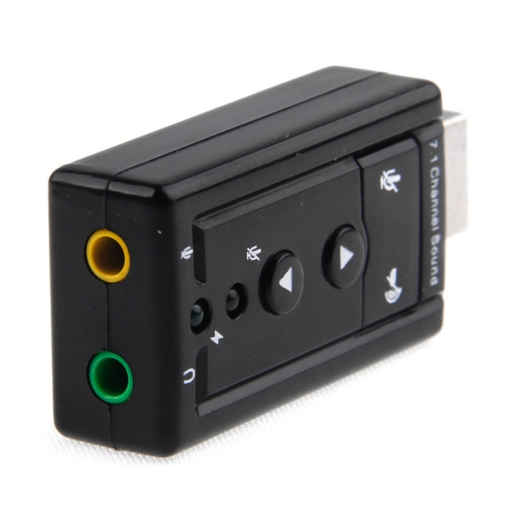 External USB 2.0 7.1 Channel 3D Virtual Audio Sound Card Adapter(Black) - USB Sound by PMC TechLife | Online Shopping South Africa | PMC TechLife