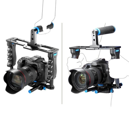 YELANGU YLG1103A-A Dual Handles Camera Shoulder Mount + Camera Cage Stabilizer Kit with Matte Box for DSLR Camera / Video Camera - Shoulder Rigs by YELANGU | Online Shopping South Africa | PMC Jewellery | Buy Now Pay Later Mobicred