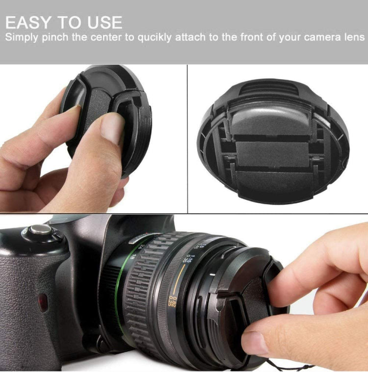 72mm Center Pinch Camera Lens Cap(Black) - Lens Cap by PMC TechLife | Online Shopping South Africa | PMC TechLife