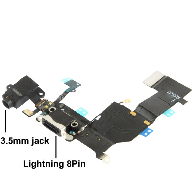2 in 1 for iPhone 5C (Original Tail Connector Charger + Original Headphone Audio Jack Ribbon) Flex Cable - iPhone 5 Parts by PMC TechLife | Online Shopping South Africa | PMC TechLife