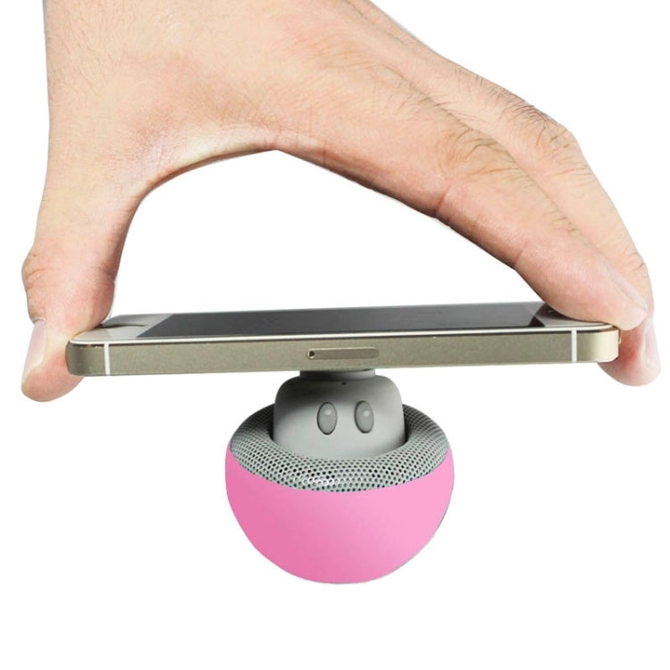 Mushroom Shape Bluetooth Speaker with Suction Holder(Pink) - Desktop Speaker by PMC TechLife | Online Shopping South Africa | PMC TechLife