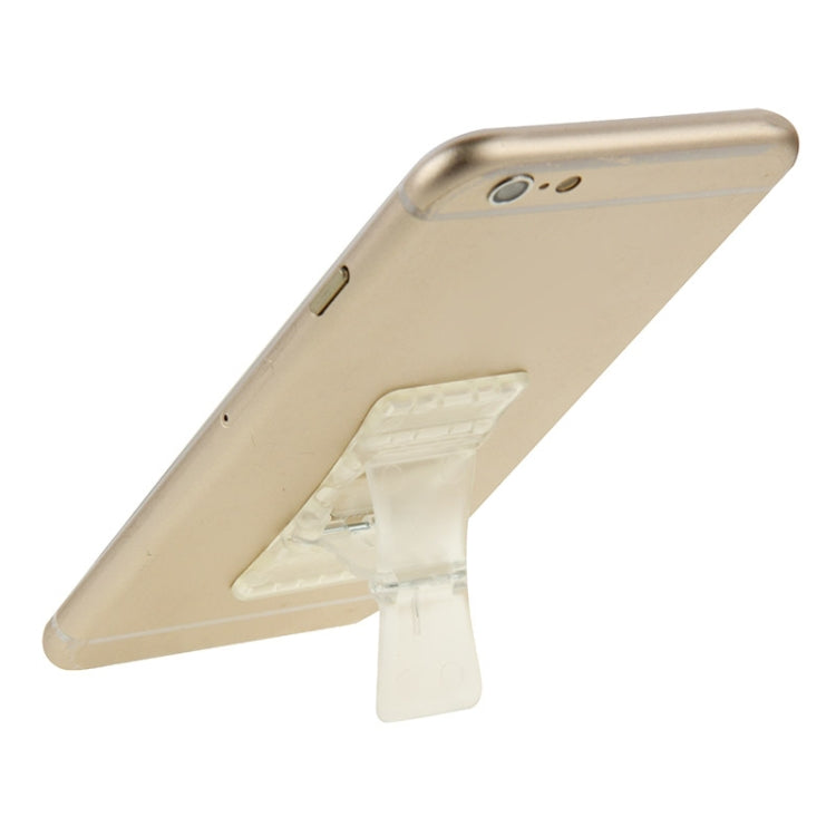 Universal Multi-function Foldable Holder Grip Mini Phone Stand, for iPhone, Galaxy, Sony, HTC, Huawei, Xiaomi, Lenovo and other Smartphones(Transparent) - Ring Holder by PMC Jewellery | Online Shopping South Africa | PMC Jewellery