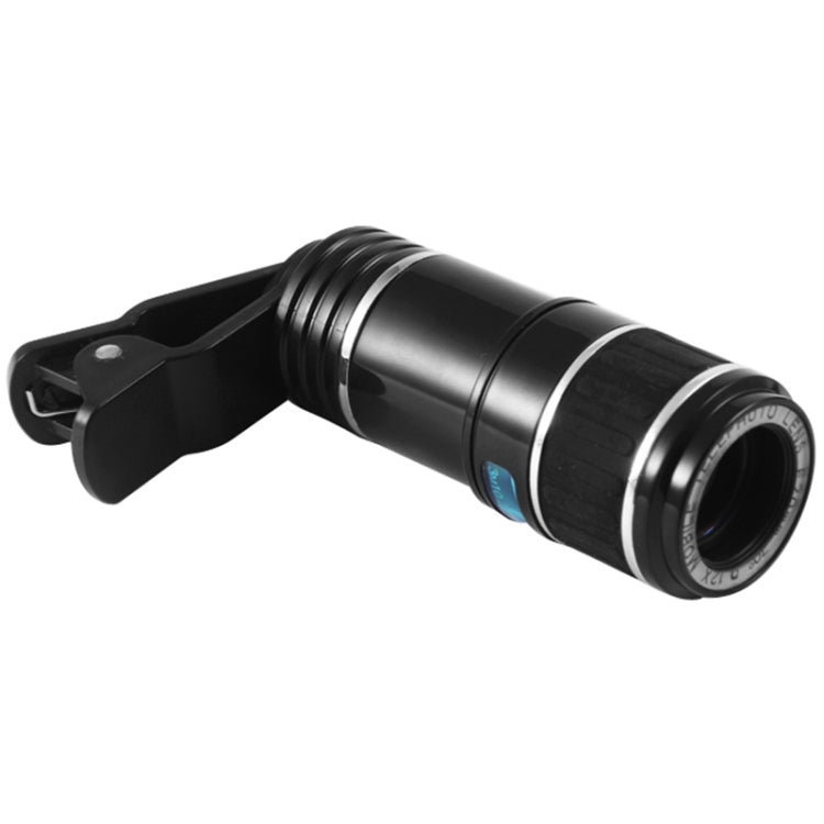 Universal 12X Zoom Optical Zoom Telescope Lens with Clip - Telescope & Microscope by PMC Jewellery | Online Shopping South Africa | PMC Jewellery