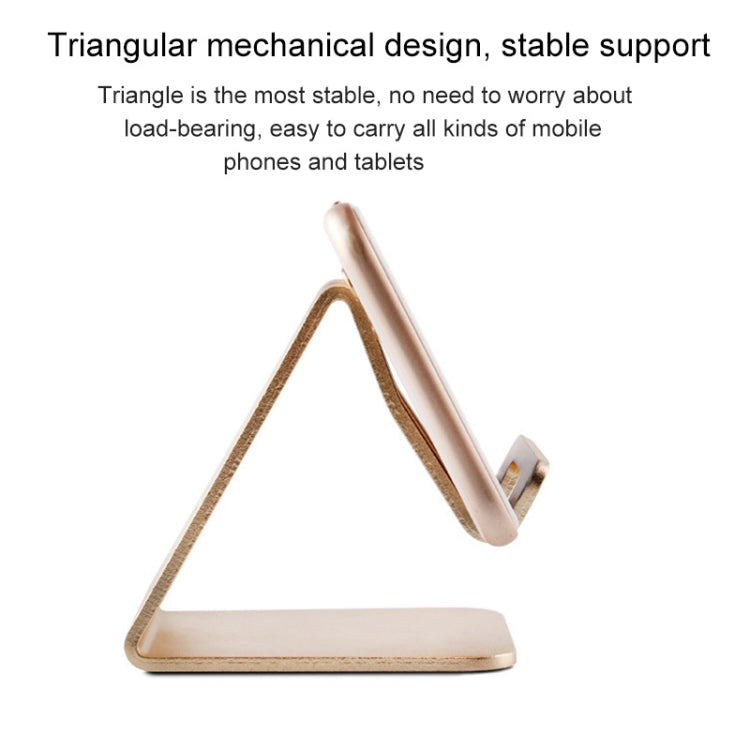 Aluminum Stand Desktop Holder for iPad, iPhone, Galaxy, Huawei, Xiaomi, HTC, Sony, and other Mobile Phones or Tablets(Rose Gold) - Desktop Holder by PMC Jewellery | Online Shopping South Africa | PMC Jewellery