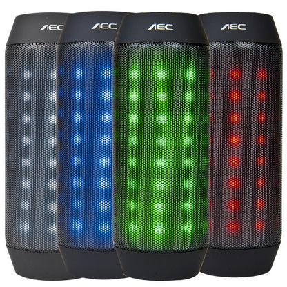 AEC BQ-615 Pulse Portable Bluetooth Streaming Speaker with Built-in LED Light Show & Mic, For iPhone, Galaxy, Sony, Lenovo, HTC, Huawei, Google, LG, Xiaomi, other Smartphones and all Bluetooth Devices(Black) - Desktop Speaker by AEC | Online Shopping South Africa | PMC Jewellery