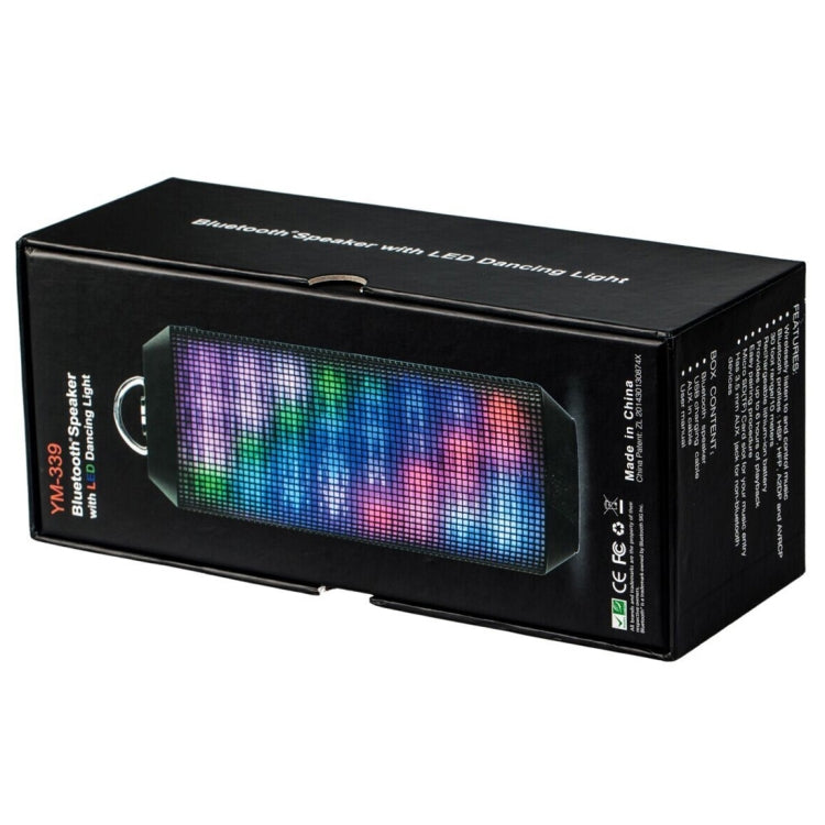 YM-339 2 x 5W Bluetooth Speaker with LED Lights, Support TF Card - Desktop Speaker by PMC Jewellery | Online Shopping South Africa | PMC Jewellery