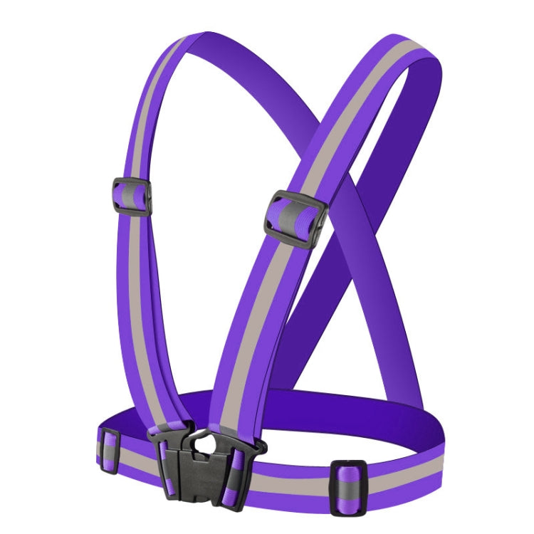 Night Riding Running Flexible Reflective Safety Vest(Purple) - free shipping - PMC TechLife - Order now!