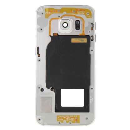 For Galaxy S6 Edge / G925 Full Housing Cover (Front Housing LCD Frame Bezel Plate + Back Plate Housing Camera Lens Panel ) (Silver) - Frame Bezel Plate by PMC Jewellery | Online Shopping South Africa | PMC Jewellery