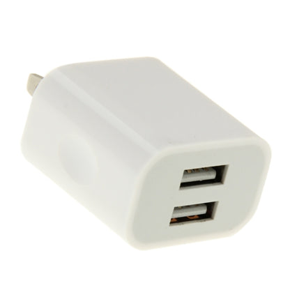 2-Ports 5V 2A US Plug USB Charger, For iPad, iPhone, Galaxy, Huawei, Xiaomi, LG, HTC and Other Smart Phones, Rechargeable Devices(White) - USB Charger by PMC Jewellery | Online Shopping South Africa | PMC Jewellery