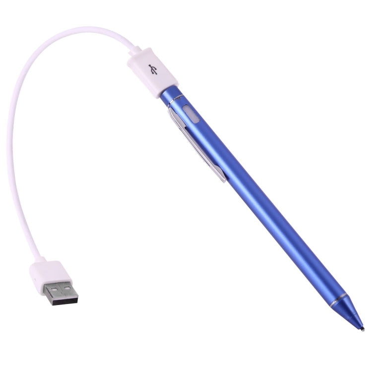 Universal Rechargeable Capacitive Touch Screen Stylus Pen with 2.3mm Superfine Metal Nib, For iPhone, iPad, Samsung, and Other Capacitive Touch Screen Smartphones or Tablet PC(Blue) - Stylus Pen by PMC Jewellery | Online Shopping South Africa | PMC Jewellery