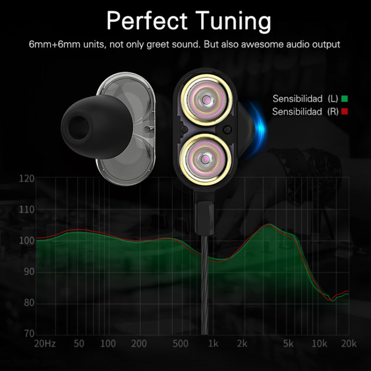 Langsdom Double Moving Coil with Wheat Headset(Black) - Bluetooth Earphone by Langsdom | Online Shopping South Africa | PMC TechLife