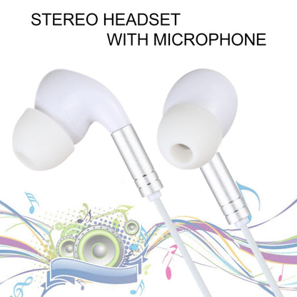 520 3.5mm Plug In-ear Wired Wire-control Earphone with Silicone Earplugs, Cable Length: 1.2m(White) - Normal Style Earphone by PMC Jewellery | Online Shopping South Africa | PMC Jewellery