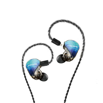 WK Y25 Amber Bluetooth + 3.5mm Elbow Plug Dual-purpose Ear-mounted Wired Earphone (Blue) - In Ear Wired Earphone by WK | Online Shopping South Africa | PMC Jewellery | Buy Now Pay Later Mobicred