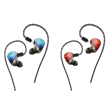 WK Y25 Amber Bluetooth + 3.5mm Elbow Plug Dual-purpose Ear-mounted Wired Earphone (Blue) - In Ear Wired Earphone by WK | Online Shopping South Africa | PMC Jewellery | Buy Now Pay Later Mobicred