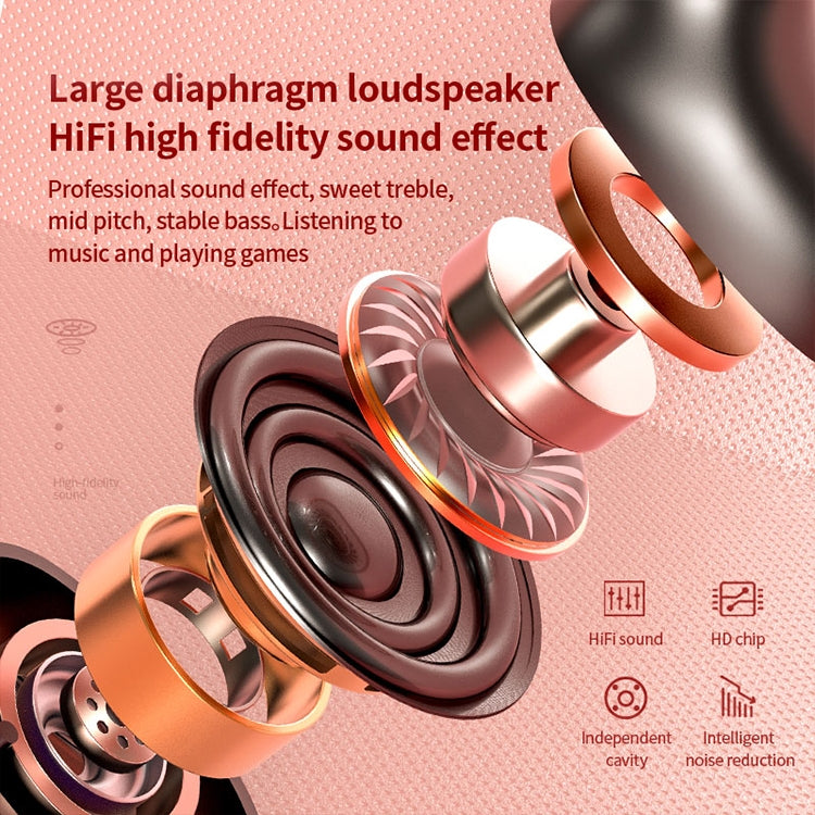 T2 Bluetooth 5.0 TWS Touch Digital Display True Wireless Bluetooth Earphone with Charging Box(Black) - TWS Earphone by PMC TechLife | Online Shopping South Africa | PMC TechLife