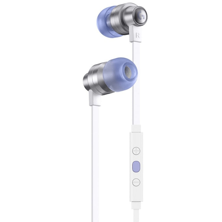 Logitech G333 In-ear Gaming Wired Earphone with Microphone, Standard Version(White) - In Ear Wired Earphone by Logitech | Online Shopping South Africa | PMC Jewellery | Buy Now Pay Later Mobicred